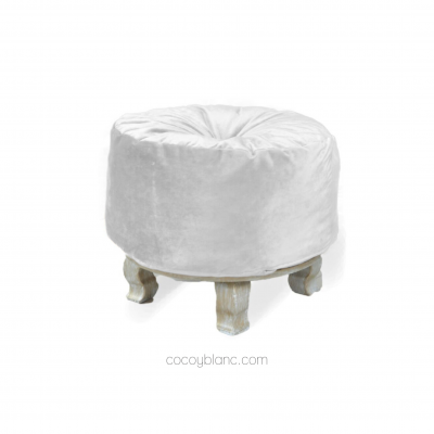 Poufs y Ottomanes - Pouf  Plata