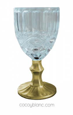 Copas - Copa Provenza Bicolor: Transparente/Oro 