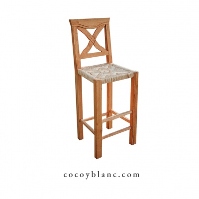 Bancos Altos - Banco Alto Maple Tejido